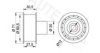 OPEL 636422 Deflection/Guide Pulley, timing belt